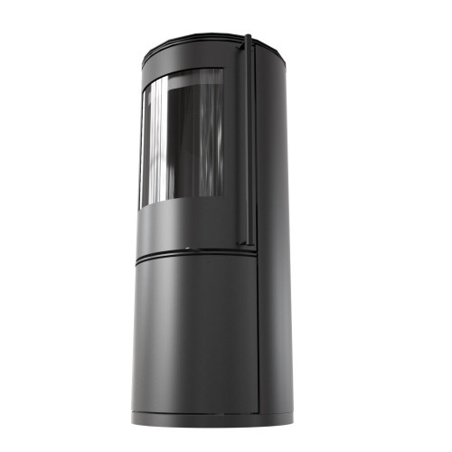 Сталева пічка камін на дровах Kratki Koza Picard Ø150мм / 9 кВт black thermotec ➡️ купити в магазині у Львові WARMHOUSE