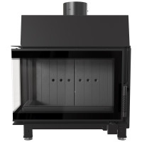 Камінна топка Kratki Simple S ліва BS (6,0 кВт) black thermotec