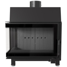 Камінна топка Kratki Simple S ліва BS (6,0 кВт) black thermotec