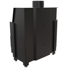Камінна топка Kratki Simple S ліва BS (6,0 кВт) black thermotec