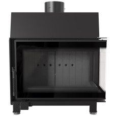 Камінна топка Kratki Simple S права BS (6,0 кВт) black thermotec