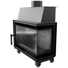 Камінна топка Kratki Simple S права BS (6,0 кВт) black thermotec