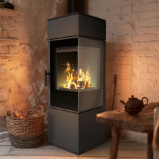 Печь каминная Kratki Thor 8 black thermotec