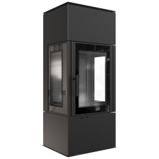 Печь каминная Kratki Thor 8 view black thermotec