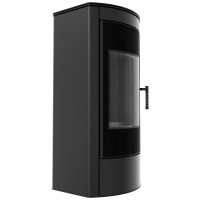 Піч камінна Kratki Koza Titan Glass R black thermotec