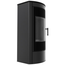 Печь каминная Kratki Koza Titan Glass R black thermotec