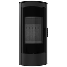Печь каминная Kratki Koza Titan Glass R black thermotec