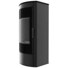 Печь каминная Kratki Koza Titan Glass R black thermotec