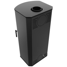 Печь каминная Kratki Koza Titan Glass R black thermotec