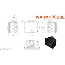 Камінна топка Kratki Wiktor 14 Deco