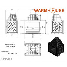 Камінна топка Kratki Zuzia 16 Lux
