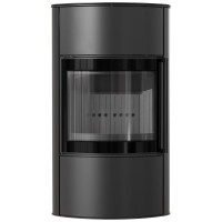 Піч камінна Kratki Bjorn/W black thermotec