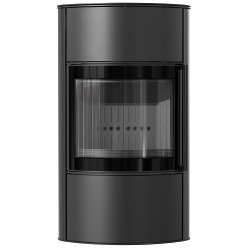 Дров'яна сталева пічка камін Kratki Bjorn/W Ø150мм / 8 кВт black thermotec ➡️ купити WARMHOUSE Львів