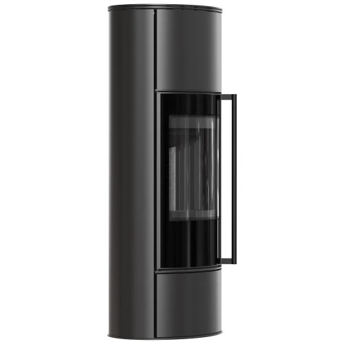 Дров'яна сталева пічка камін Kratki Erik High Ø150мм / 5,5 кВт black thermotec ➡️ купити WARMHOUSE Львів