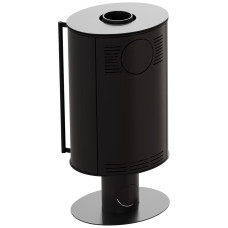 Печь каминная Kratki Erik N black thermotec