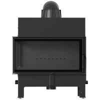 Камінна топка Kratki Floki L ліва 12 кВт/Ø200мм black thermotec