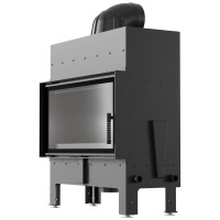 Камінна топка Kratki Floki L 12 кВт/Ø200мм black thermotec