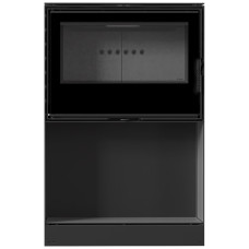 Печь каминная Kratki Kari 80/W black thermotec