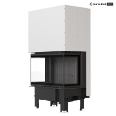 Камінна топка Kratki Regnor 800/400 гільйотина black thermotec
