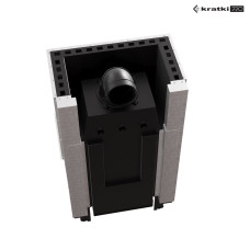 Камінна топка Kratki Regnor 800/400 гільйотина black thermotec