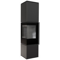 Піч камінна Kratki Ren/L ліва black thermotec