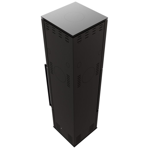 Пічка камін сталева на дровах Kratki Ren/L ліва Ø150мм / 7 кВт black thermotec ➡️ купити в магазині у Львові WARMHOUSE