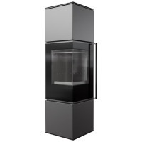 Піч камінна Kratki Ren/M ліва black thermotec