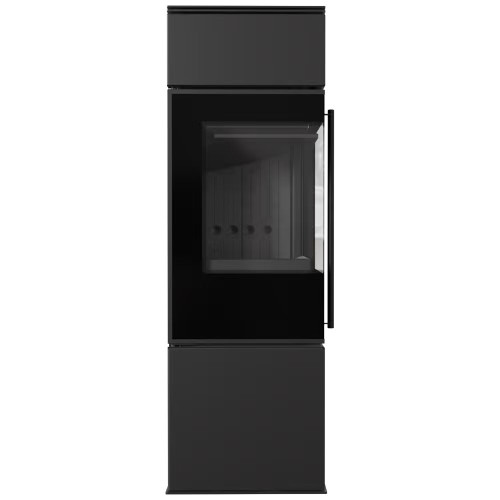 Пічка камін сталева на дровах Kratki Ren/S ліва Ø150мм / 7 кВт black thermotec ➡️ купити в магазині у Львові WARMHOUSE