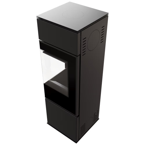 Пічка камін сталева на дровах Kratki Ren/S права Ø150мм / 7 кВт black thermotec ➡️ купити в магазині у Львові WARMHOUSE
