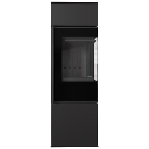 Пічка камін сталева на дровах Kratki Ren/S права Ø150мм / 7 кВт black thermotec ➡️ купити в магазині у Львові WARMHOUSE