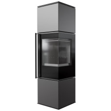 Печь каминная Kratki Ren/M правая black thermotec