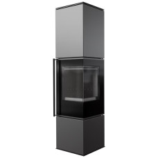 Печь каминная Kratki Ren/L правая black thermotec