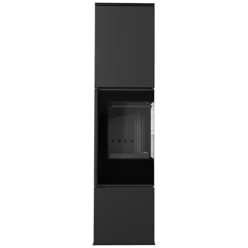 Пічка камін сталева на дровах Kratki Ren/L права Ø150мм / 7 кВт black thermotec ➡️ купити в магазині у Львові WARMHOUSE