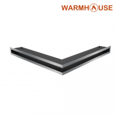 Решетка вентиляционная угловая Luft 560*560*60mm (шлифованная)