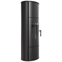 Піч камін Kratki Koza Rollo High black thermotec