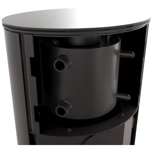 Дровяная стальная печь камин Kratki Erik High Ø150мм / 5,5 кВт водяной контур black thermotec ➡️ купить WARMHOUSE Львов