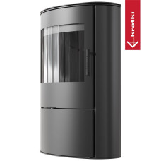 Печь камин Kratki Koza Rollo 2 black thermotec (bt)