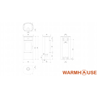 Піч камінна Kratki Falcon 9 w black thermotec