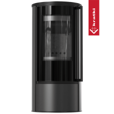 Печь каминная Kratki Koza Skadi black termotec