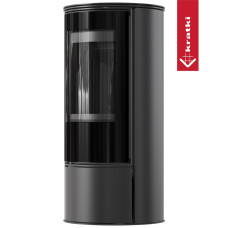 Печь каминная Kratki Koza Skadi black termotec