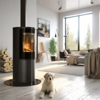Піч камінна Kratki Sven black thermotec