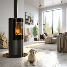 Печь каминная Kratki Sven black thermotec