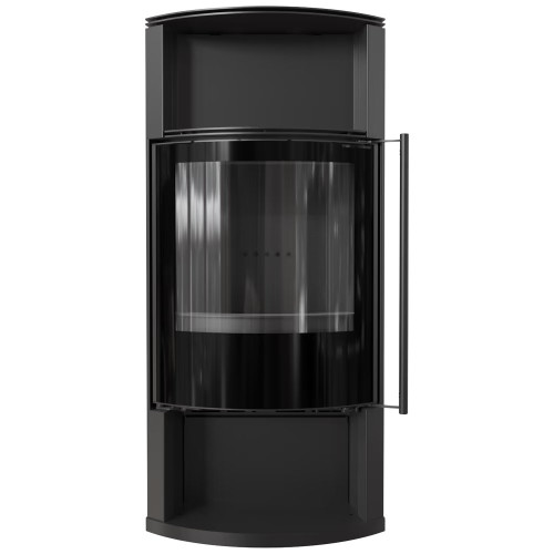 Дров'яна сталева пічка камін Kratki Tofa Ø 150мм / 8 кВт black thermotec ➡️ купити в магазині у Львові WARMHOUSE