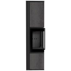 Печь камин Kratki Tora/L 8 кВт / Ø 150мм lacobel naturali pietra di savoia antrancite bocciardata / black thermotec