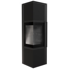Печь камин Kratki Tora/M 8 KW Nero Assoluto black thermotec