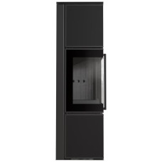 Печь камин Kratki Tora/M 8 KW Nero Assoluto black thermotec