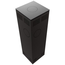 Печь камин Kratki Tora/M 8 KW Nero Assoluto black thermotec