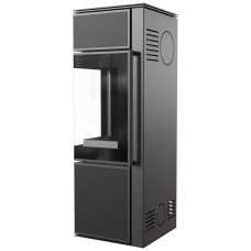 Печь камин Kratki Tora/S 8 KW Nero Assoluto black thermotec