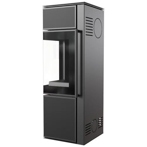 Пічка камінна Kratki Tora/S 8 KW Nero Assoluto сталева black thermotec ➡️ замовити у Львові