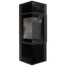 Печь камин Kratki Tora/S 8 KW lacobel black / black thermotec